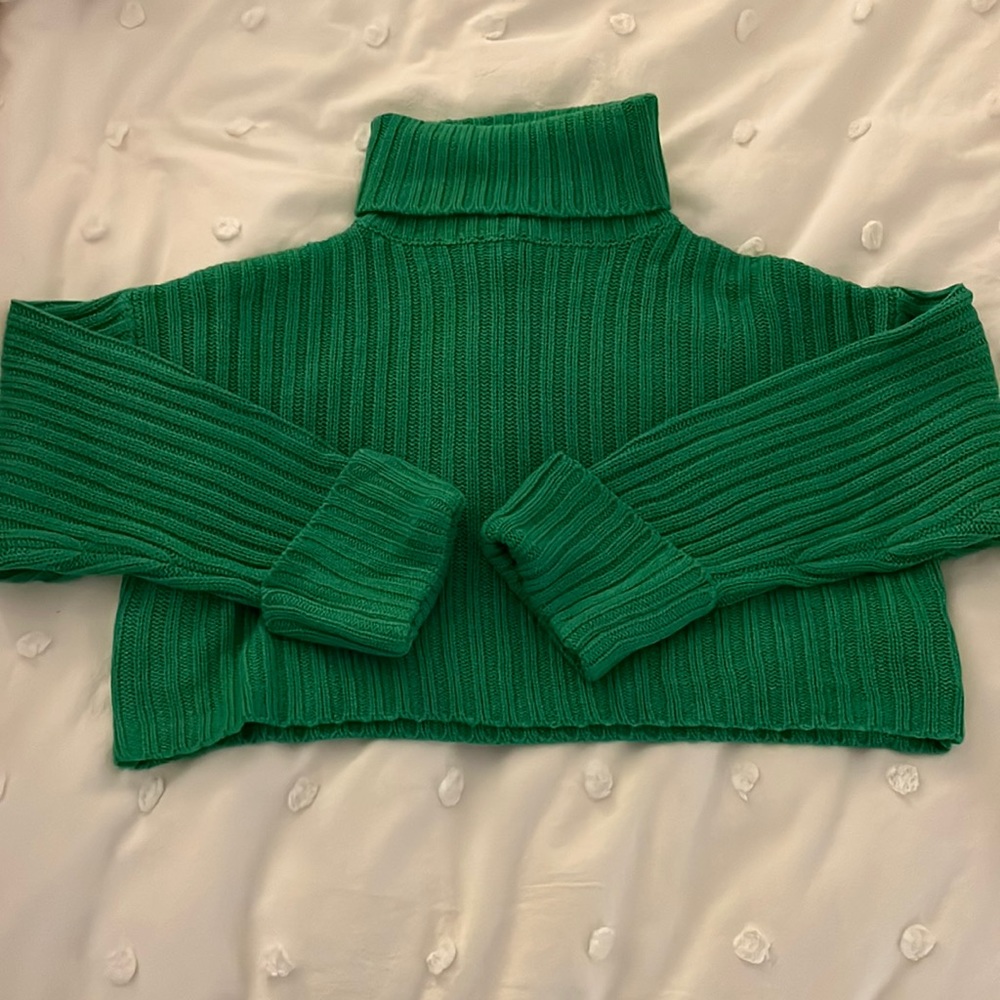 Cropped turtle neck forever 21 sweater